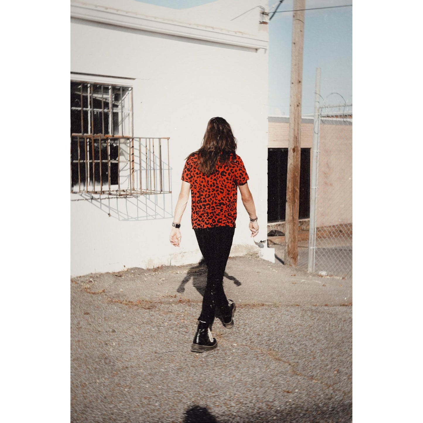 Red Cheetah Button-Up