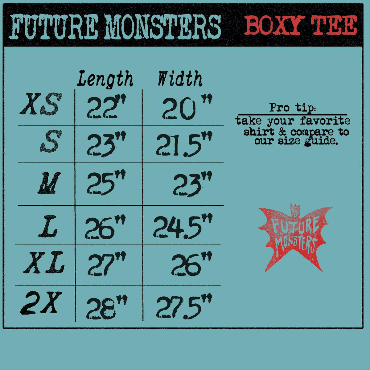 Monstrous Boxy Tee PRE-ORDER