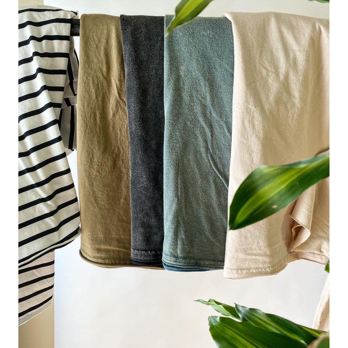 Vintage Black Raw Neck