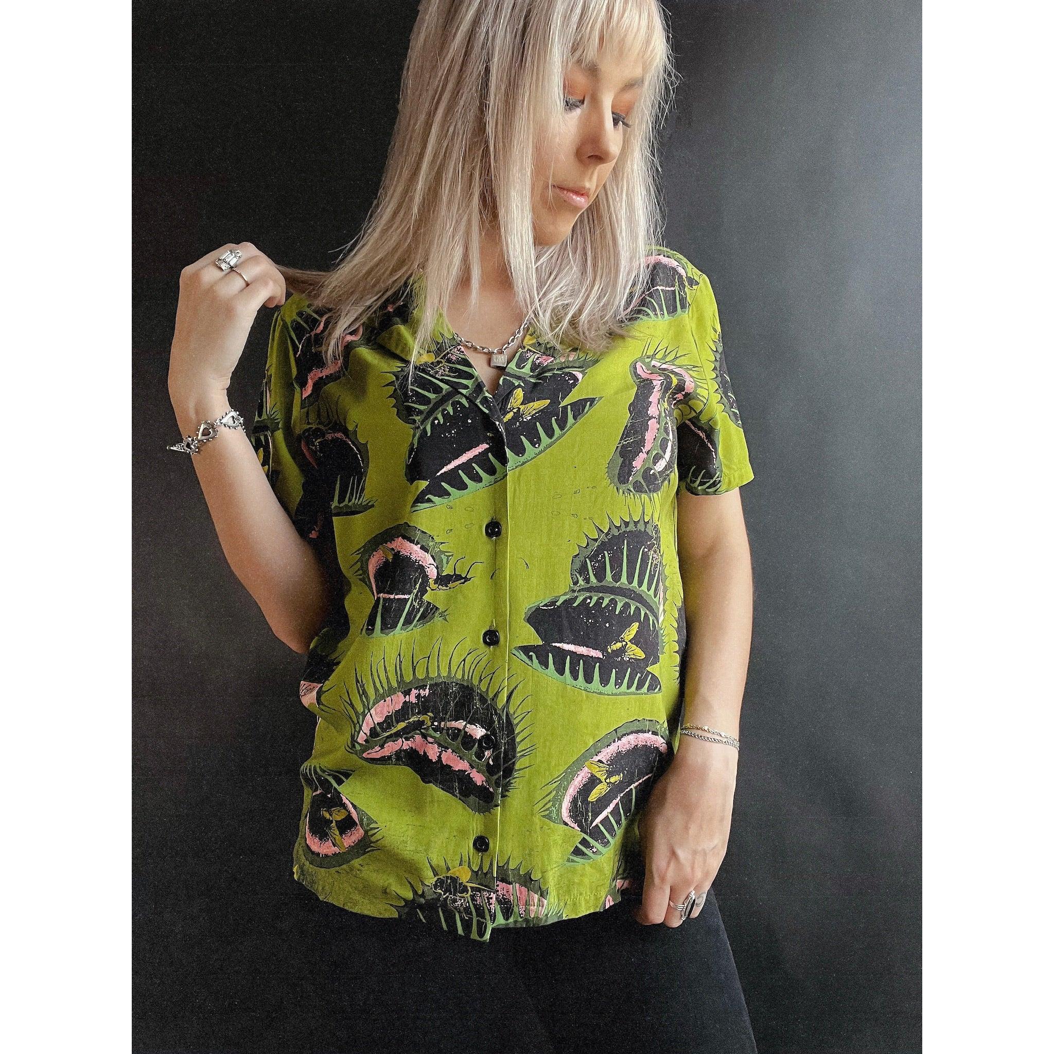 【CPGN STUDIO】Venus Flighttrap Long Sleeve Venus Fly Trap Button-Up – Future Monsters