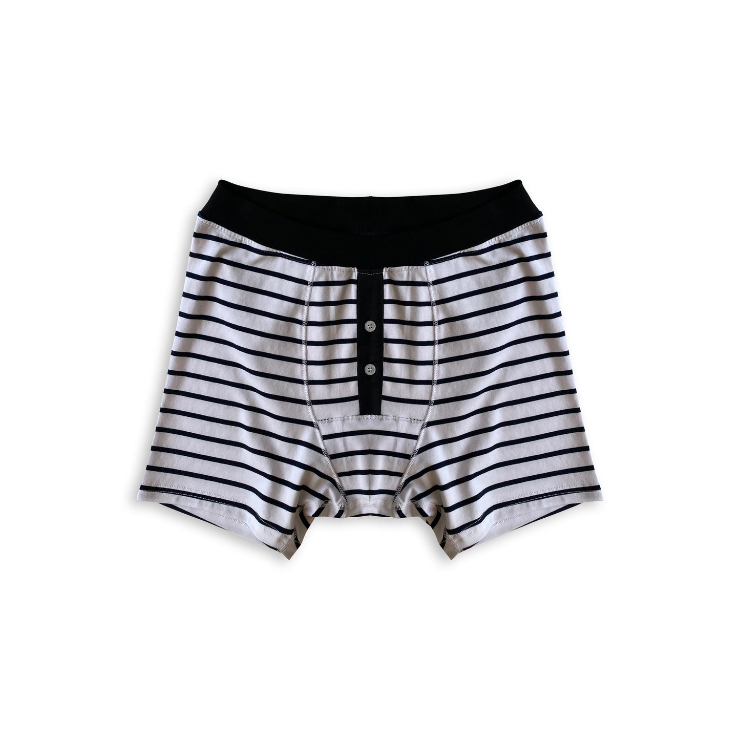 White Button Fly Boxers
