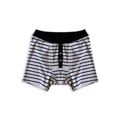 White Button Fly Boxers