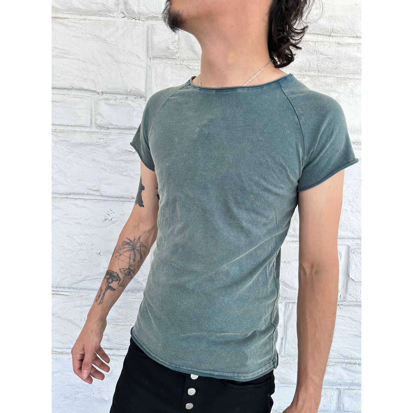 Indigo Raw Neck