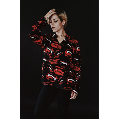 Bloody Kisses Button-Up
