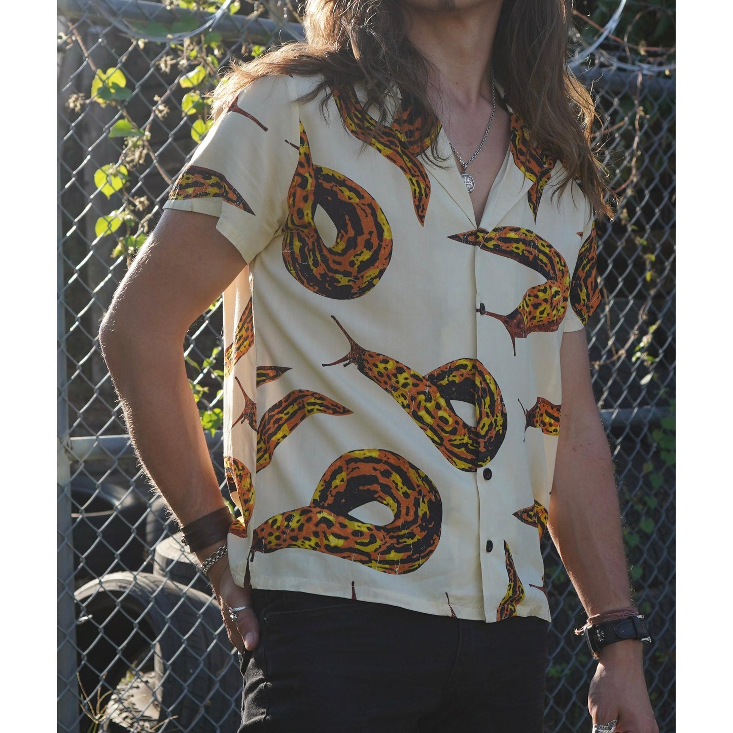 Leopard Slug Button-Up