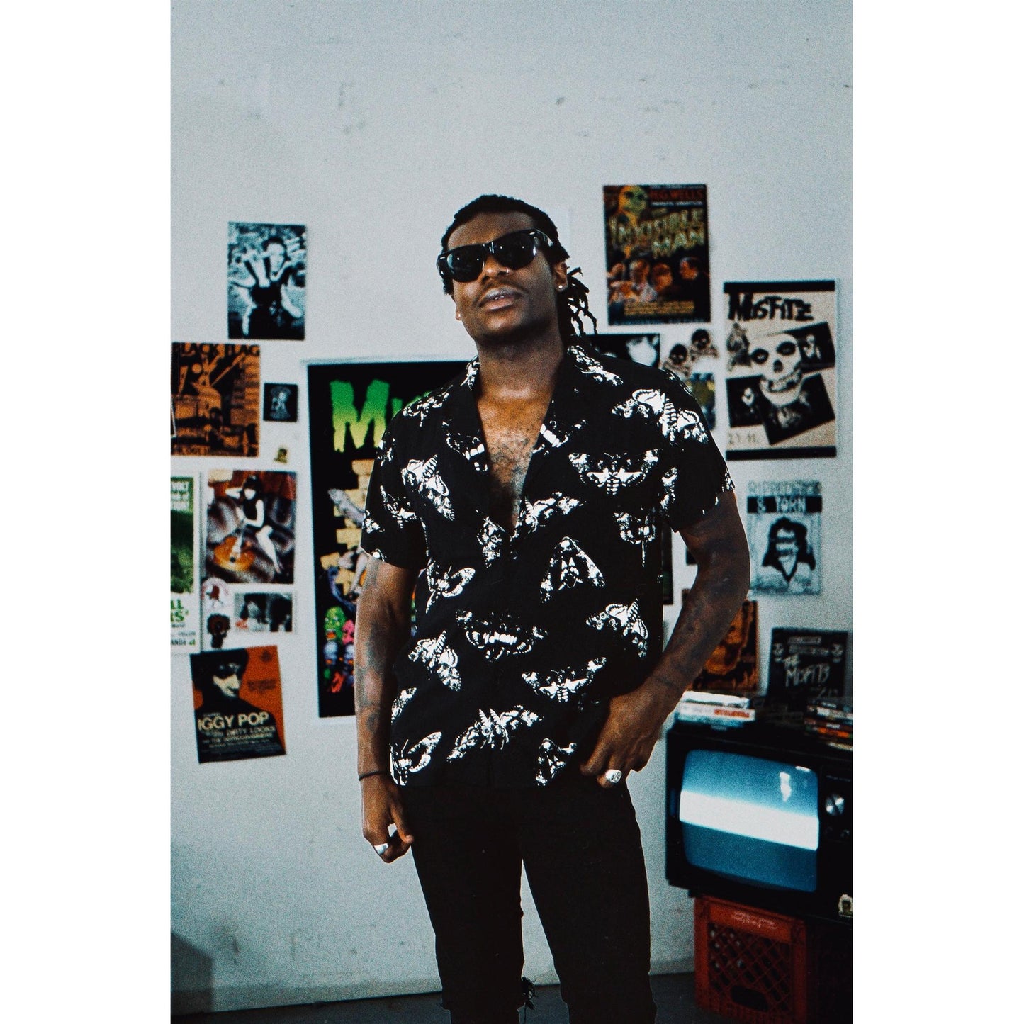 Death's Head Moth Button-Up