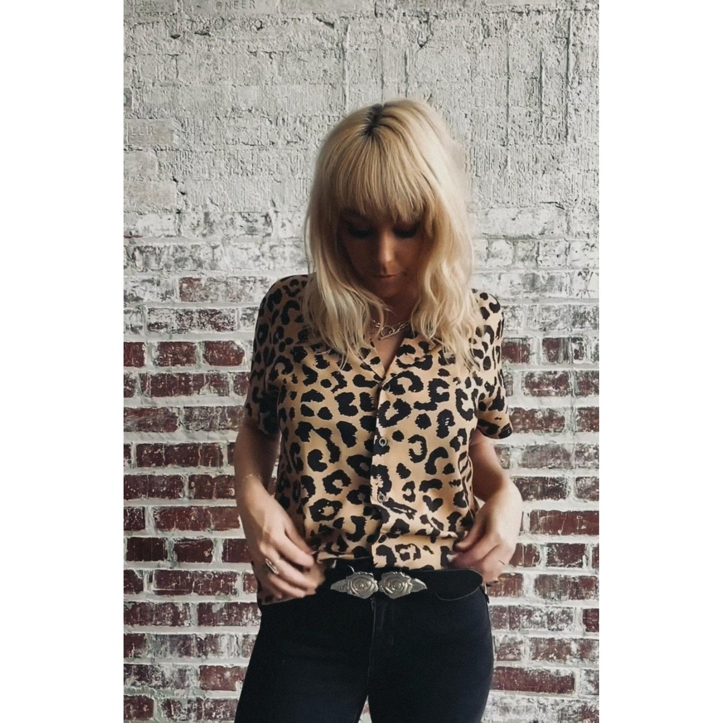 Cheetah Button-Up