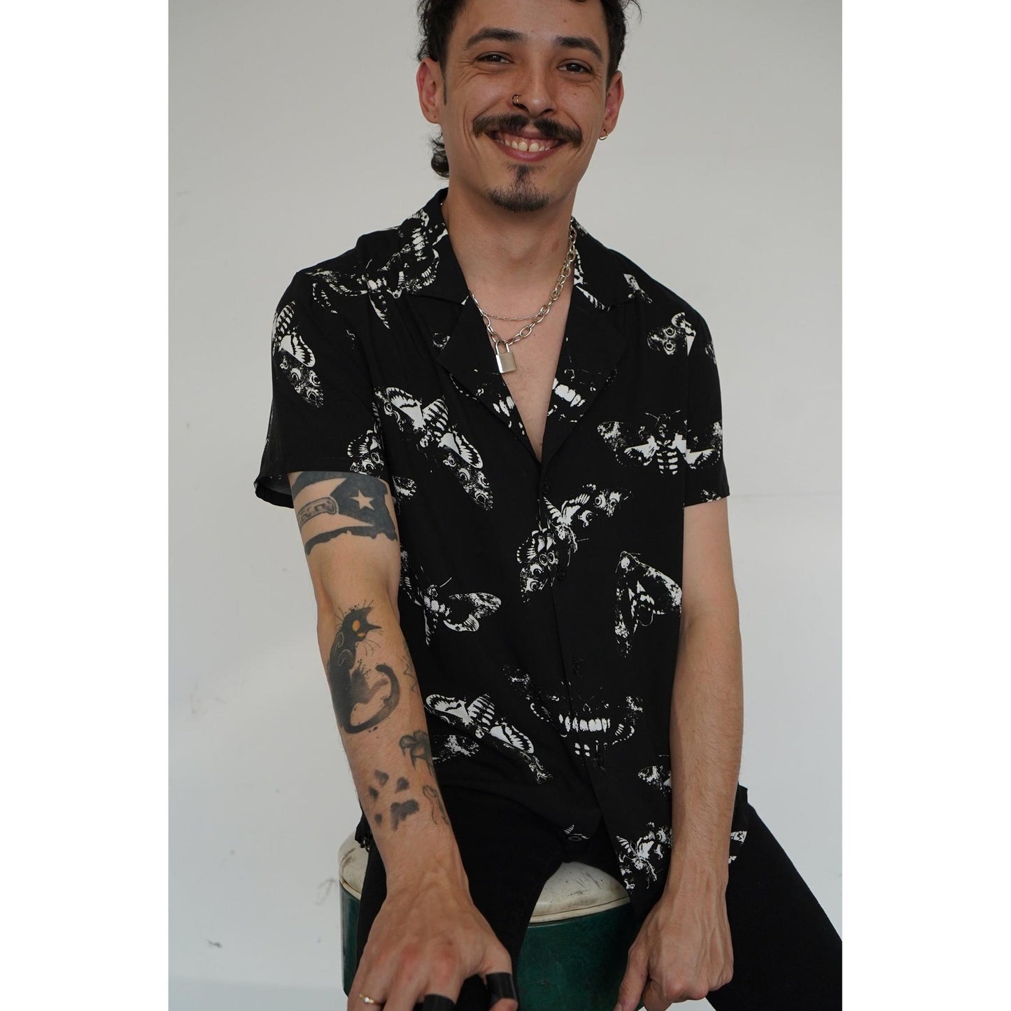 Death's Head Moth Button-Up