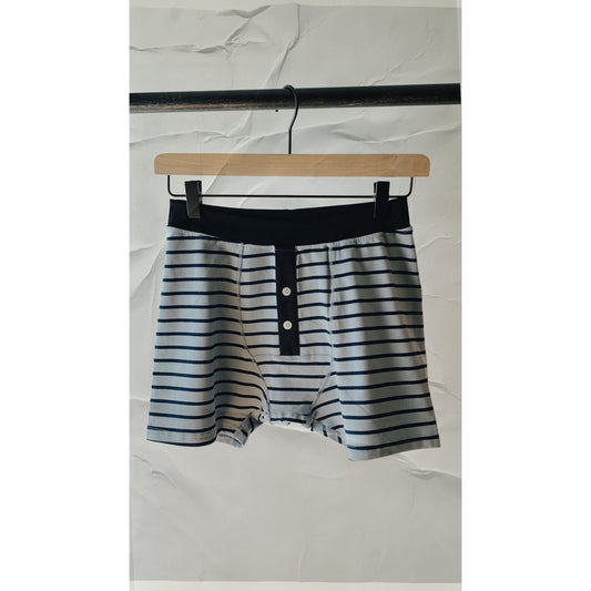 Blue Button Fly Boxers