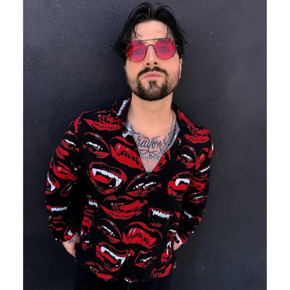 Bloody Kisses Button-Up