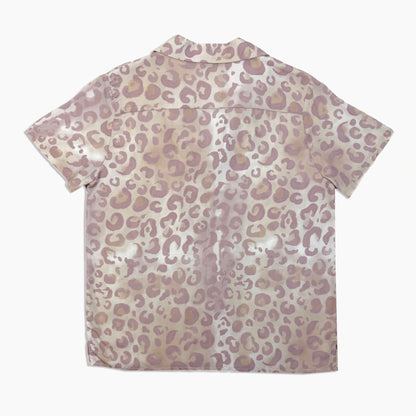 Pink Leopard Button-Up