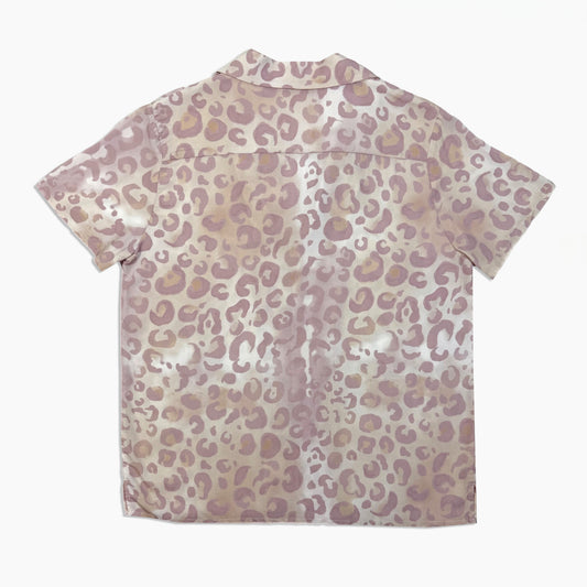 Pink Leopard Button-Up