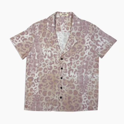 Pink Leopard Button-Up