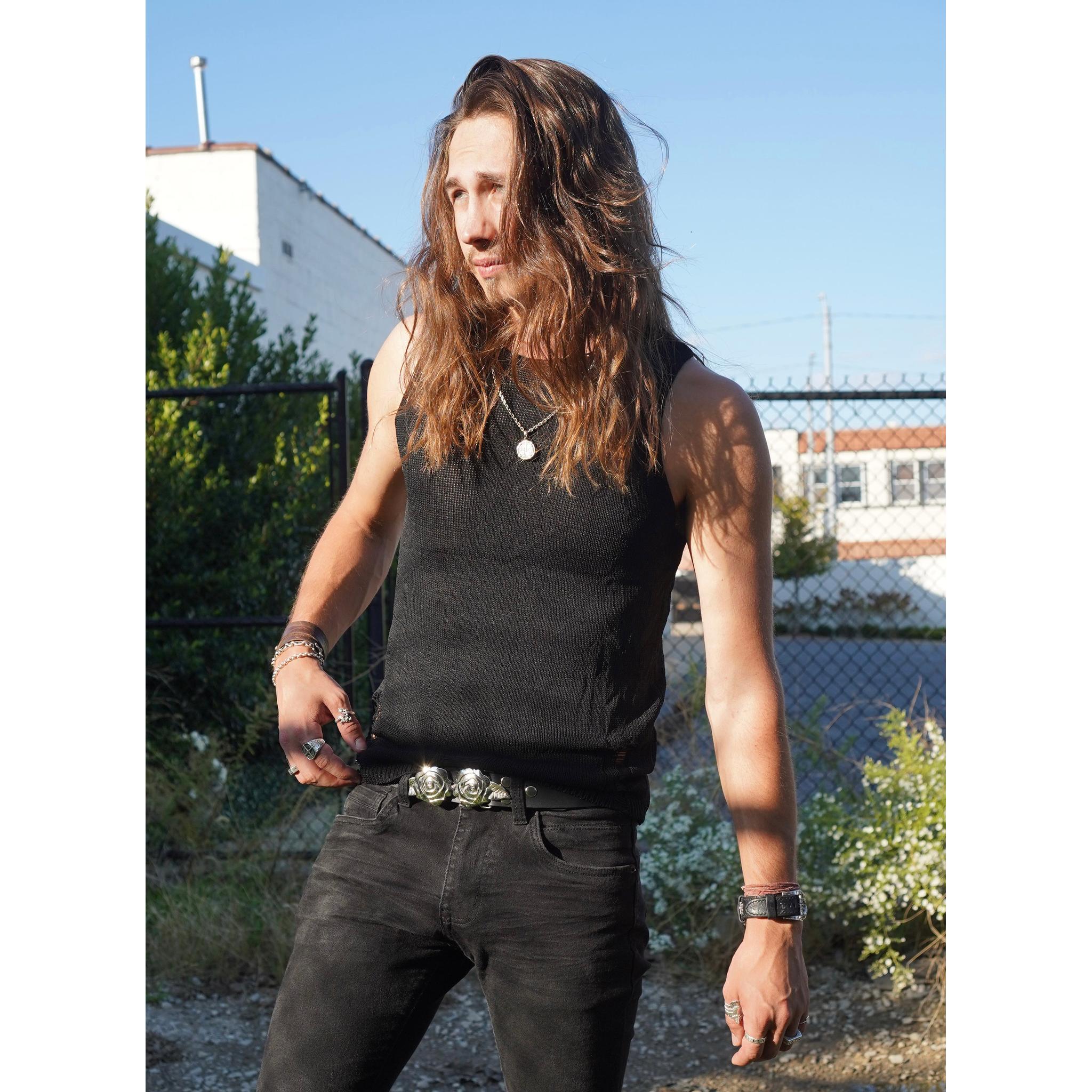 Distressed Open Weave Tank – Future Monsters