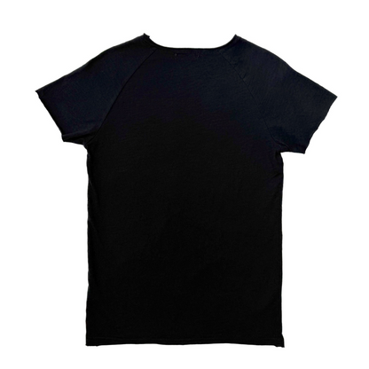 Black Slub Raw Neck Pre-Order
