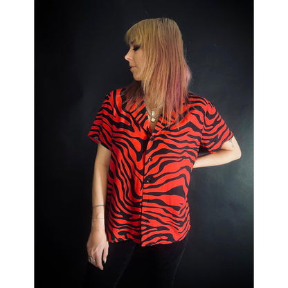 Zebra Button-Up