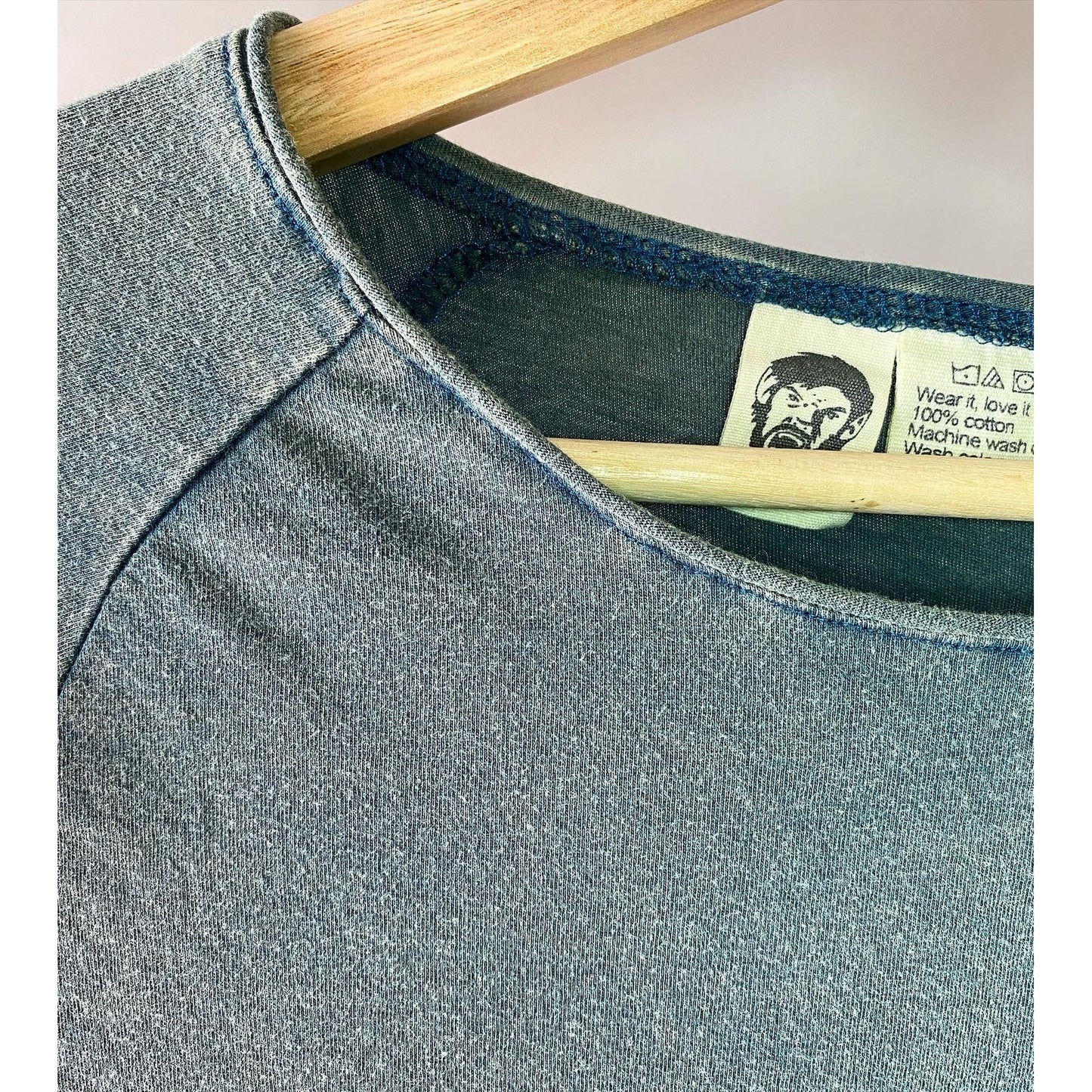 Indigo Raw Neck