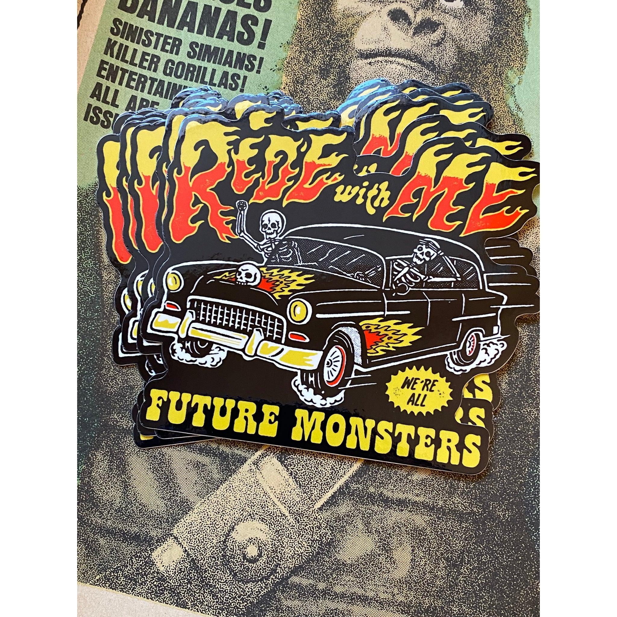 Ride With Me Sticker – Future Monsters