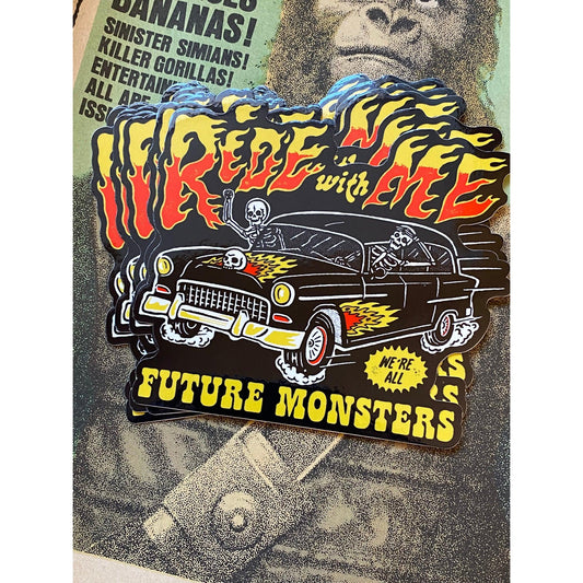 Ride With Me Sticker