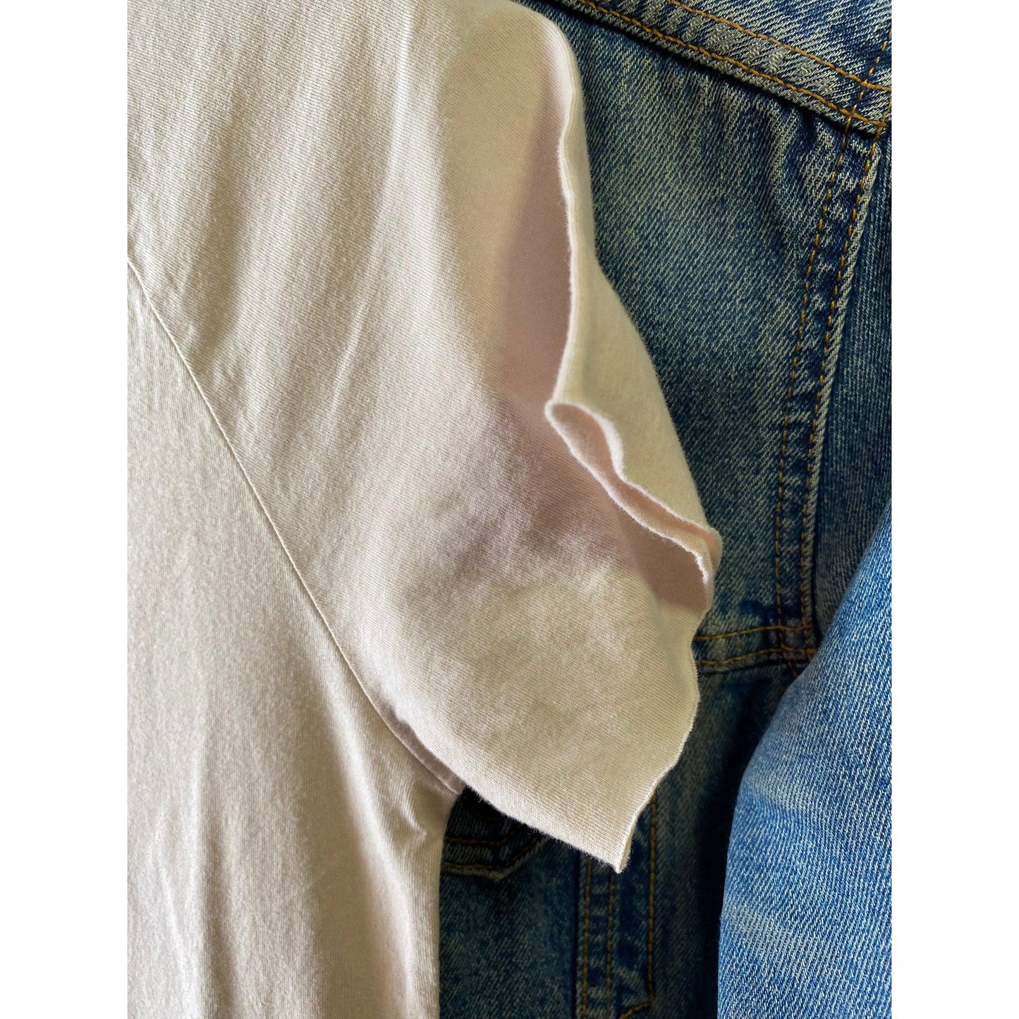 Beige Raw Neck