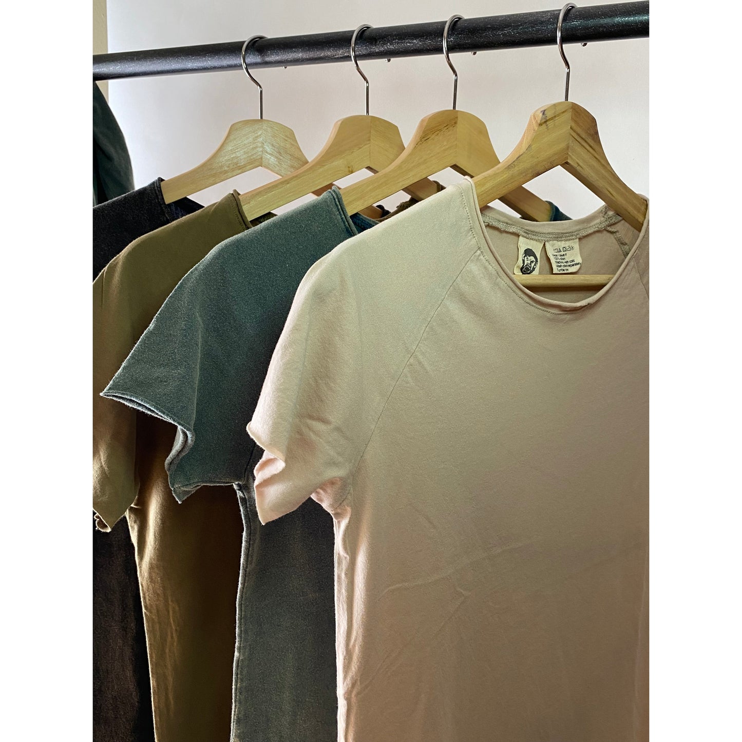 Beige Raw Neck