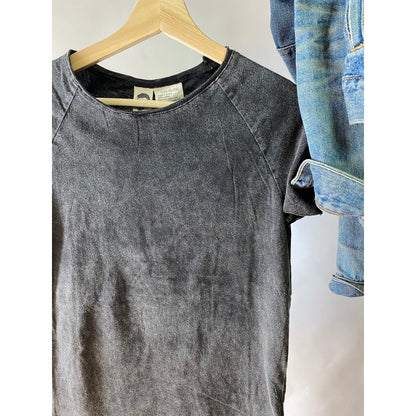 Vintage Black Raw Neck