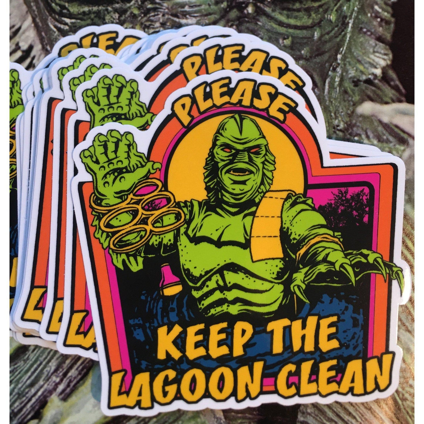 Keep the Lagoon Clean Sticker