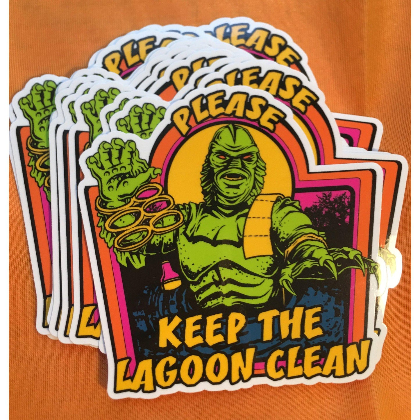 Keep the Lagoon Clean Sticker