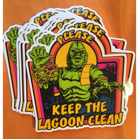 Keep the Lagoon Clean Sticker